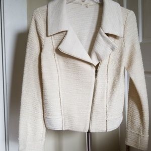 Mystree Lurex Tweed Moto Jacket